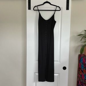Black midi dress